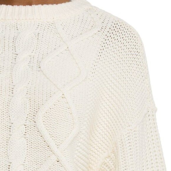 Free People Dream Cable Crew Neck Sweater - Picture 3 of 3